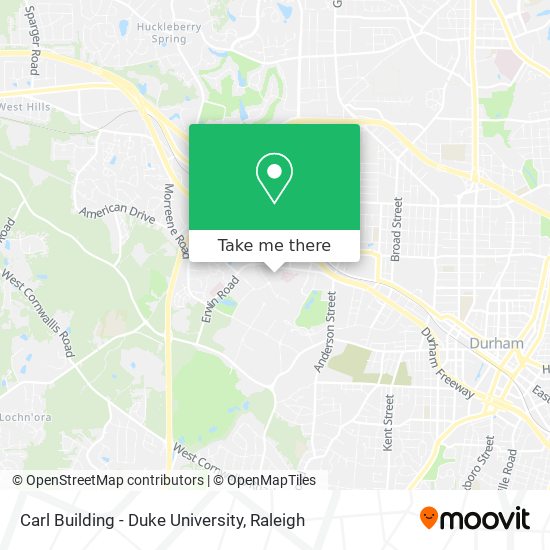 Carl Building - Duke University map