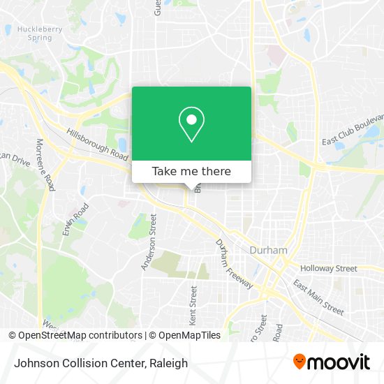 Johnson Collision Center map
