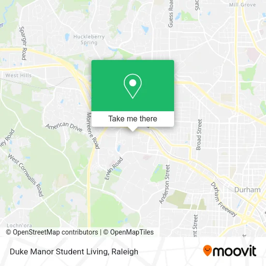 Duke Manor Student Living map