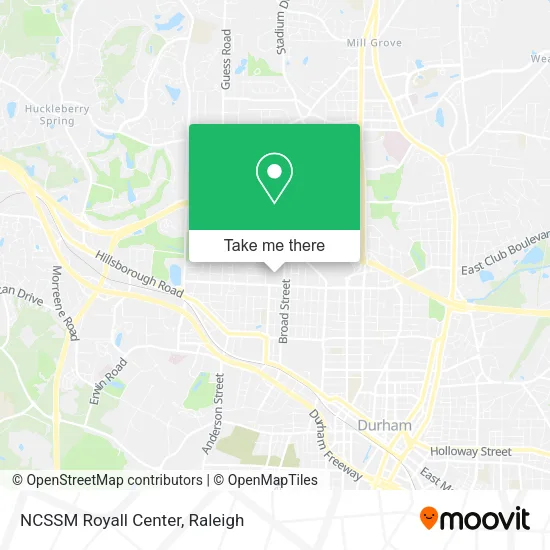 NCSSM Royall Center map