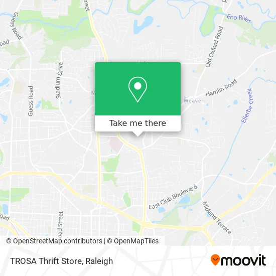 TROSA Thrift Store map