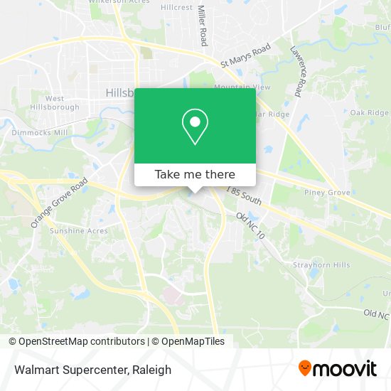 Walmart Supercenter map