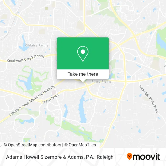 Adams Howell Sizemore & Adams, P.A. map