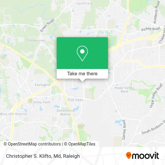 Christopher S. Klifto, Md map