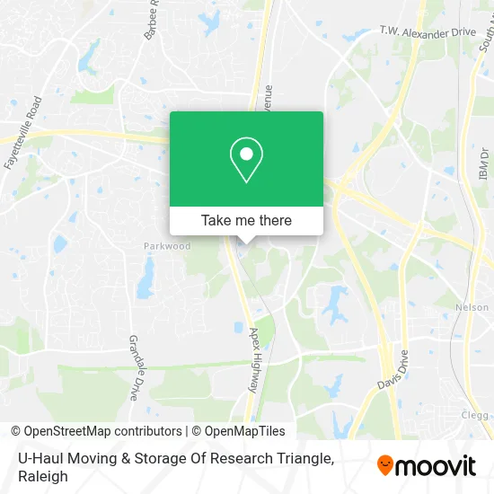 U-Haul Moving & Storage Of Research Triangle map