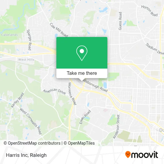 Harris Inc map