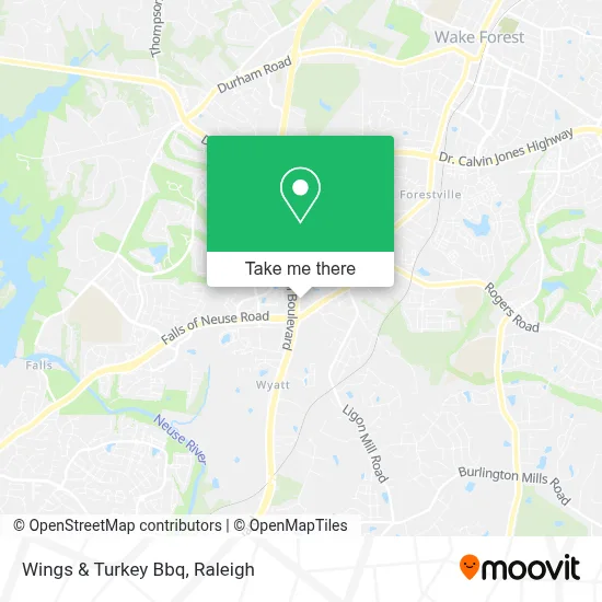 Wings & Turkey Bbq map