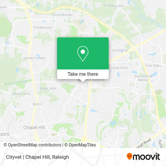 Cityvet | Chapel Hill map