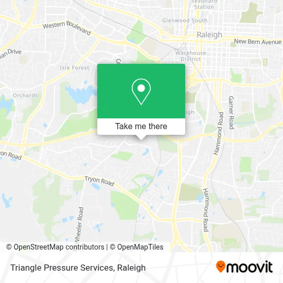 Triangle Pressure Services map