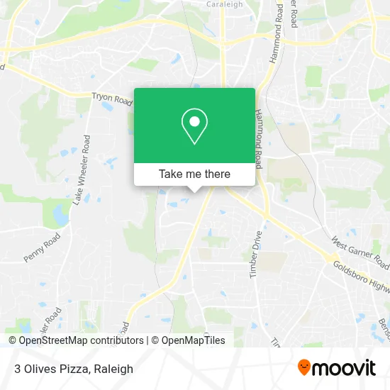 3 Olives Pizza map