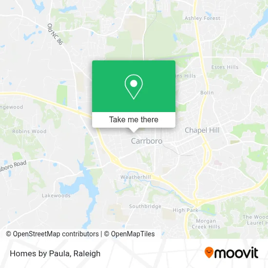 Homes by Paula map