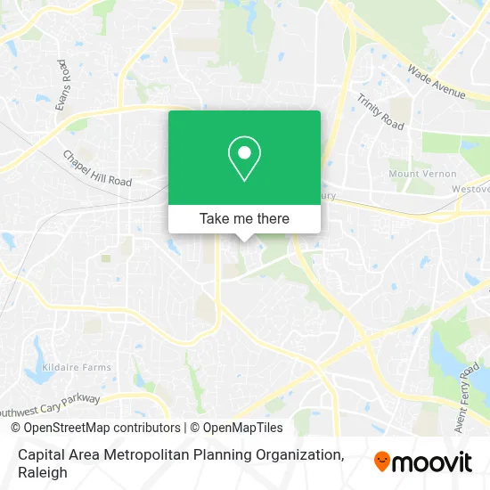 Capital Area Metropolitan Planning Organization map