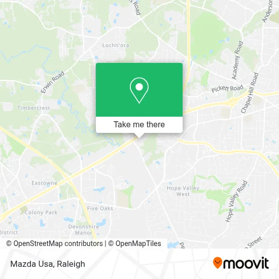 Mazda Usa map