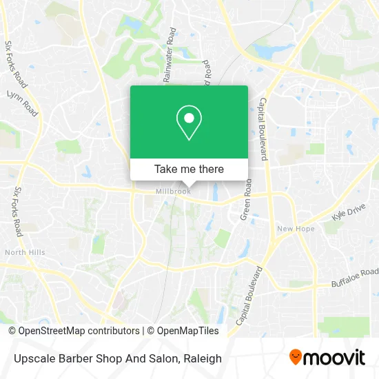 Upscale Barber Shop And Salon map