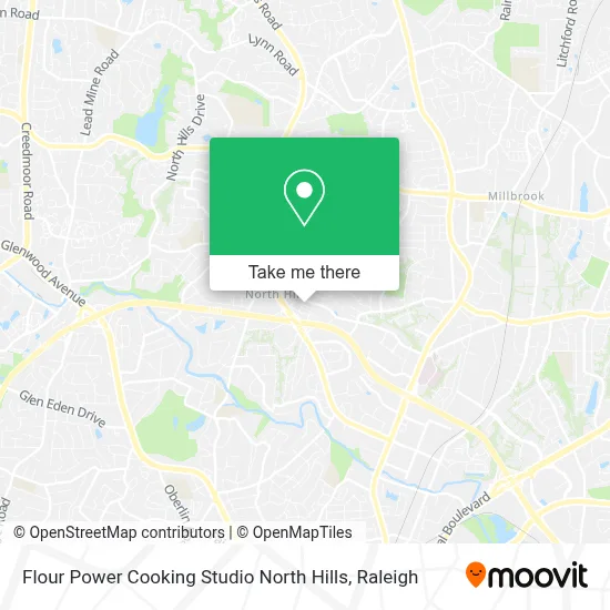Flour Power Cooking Studio North Hills map