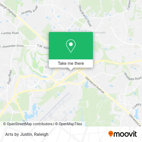 Arts by Justin map