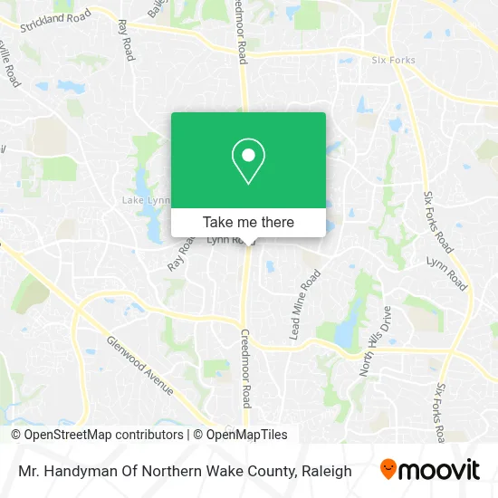 Mr. Handyman Of Northern Wake County map