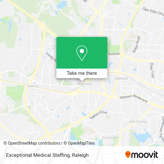 Exceptional Medical Staffing map