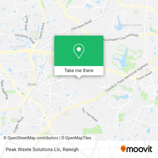 Peak Waste Solutions Llc map