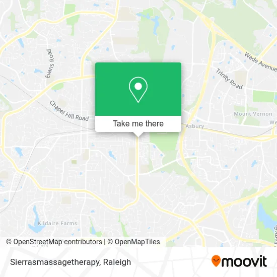Sierrasmassagetherapy map