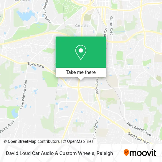 David Loud Car Audio & Custom Wheels map