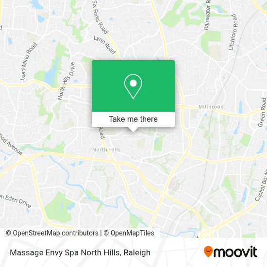Massage Envy Spa North Hills map