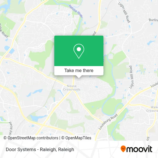Door Systems - Raleigh map