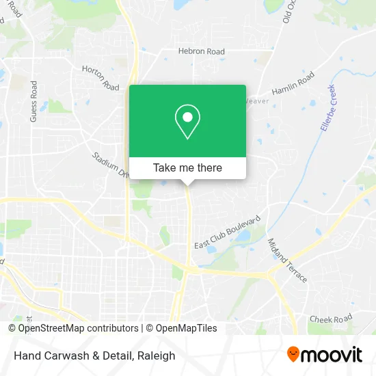 Hand Carwash & Detail map