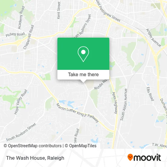 The Wash House map