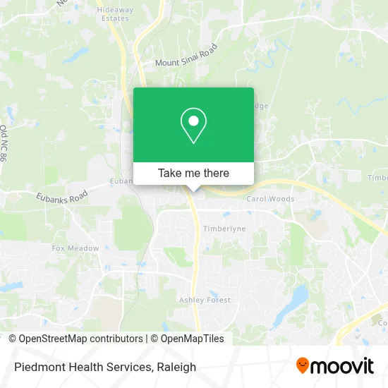 Piedmont Health Services map