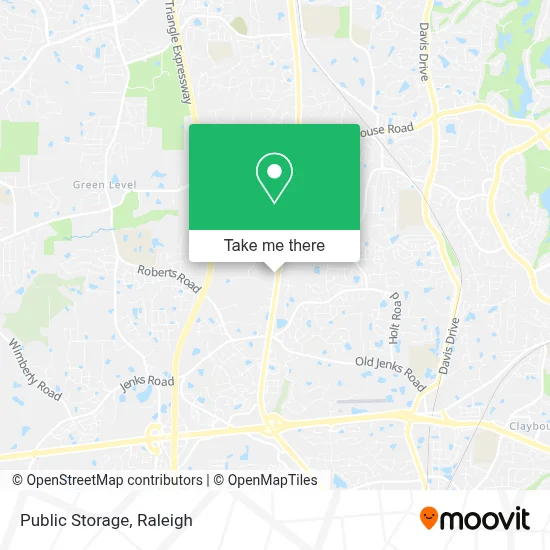 Mapa de Public Storage