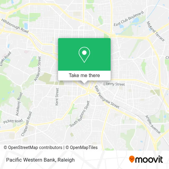 Pacific Western Bank map