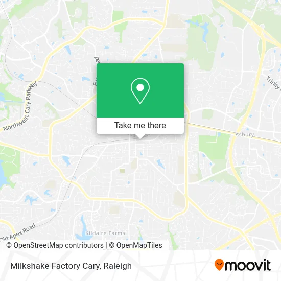 Milkshake Factory Cary map