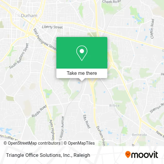 Triangle Office Solutions, Inc. map