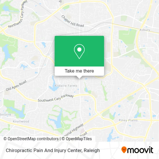 Chiropractic Pain And Injury Center map