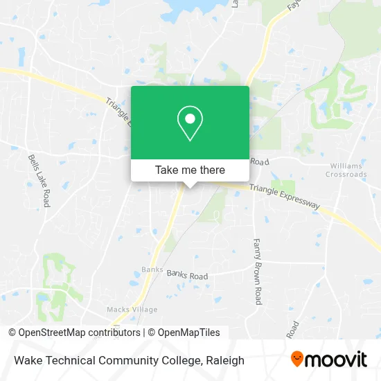Wake Technical Community College map