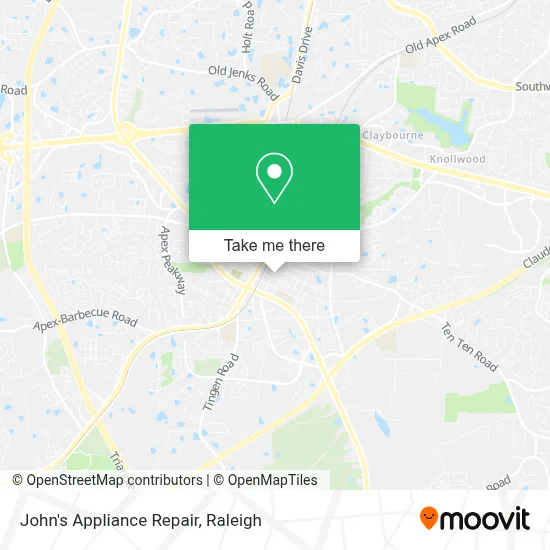 John's Appliance Repair map