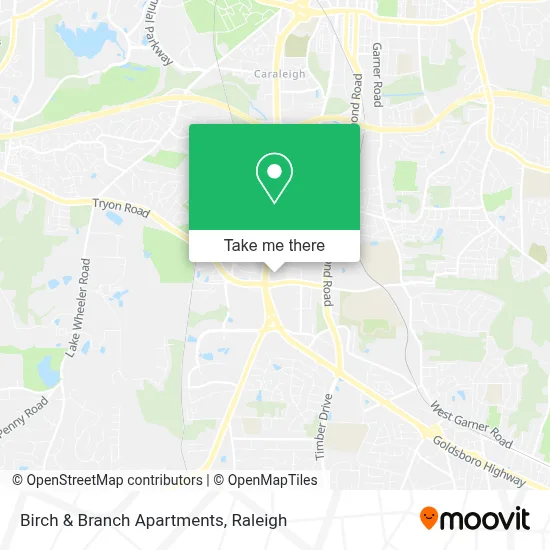 Birch & Branch Apartments map