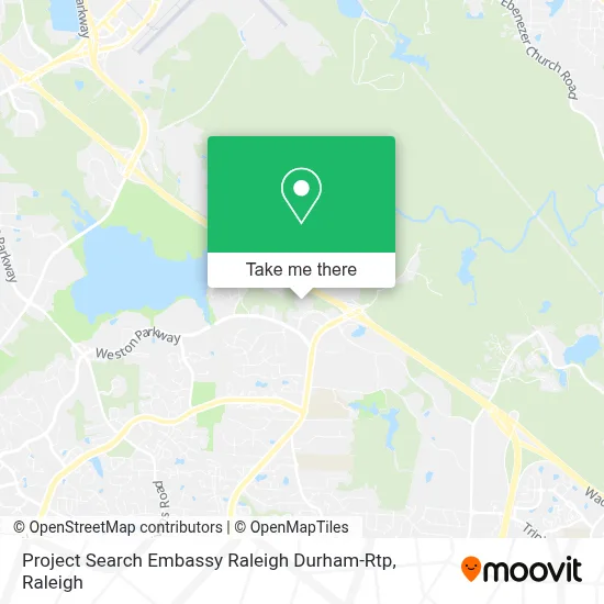 Project Search Embassy Raleigh Durham-Rtp map