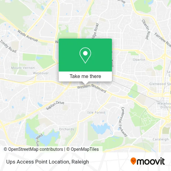 Ups Access Point Location map