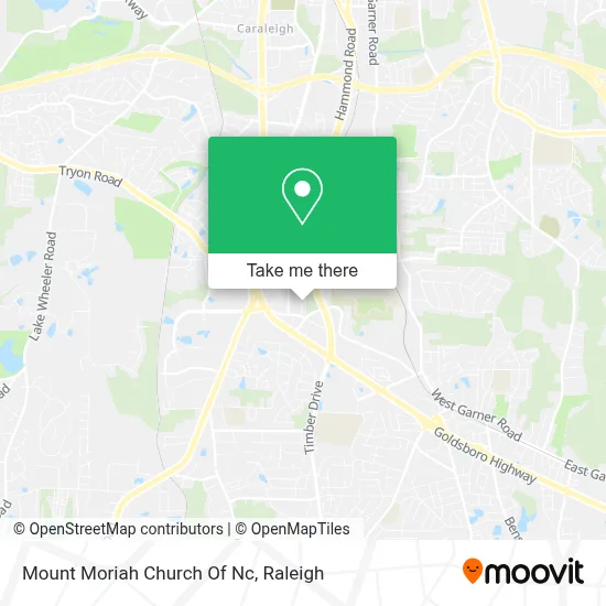 Mount Moriah Church Of Nc map