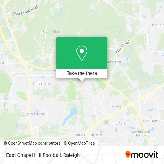 East Chapel Hill Football map