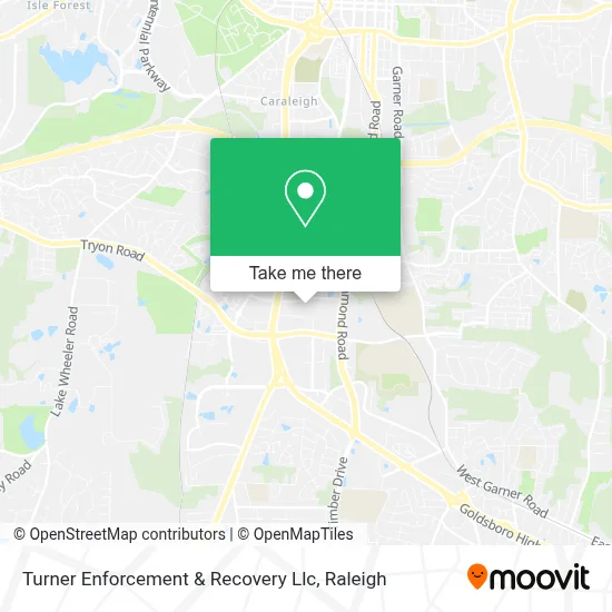 Turner Enforcement & Recovery Llc map
