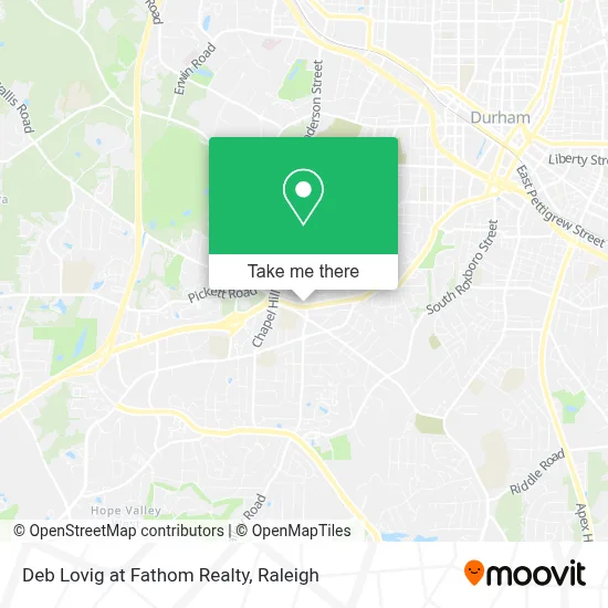 Deb Lovig at Fathom Realty map