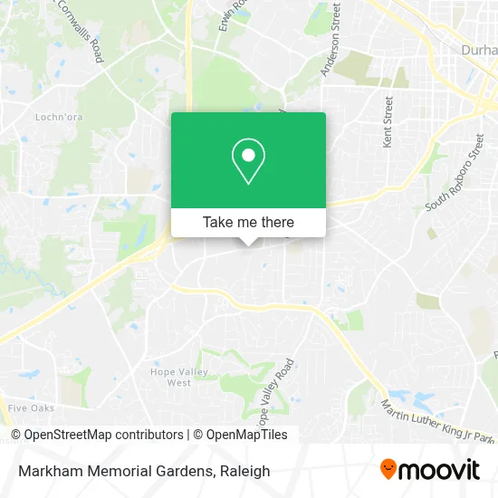 Markham Memorial Gardens map