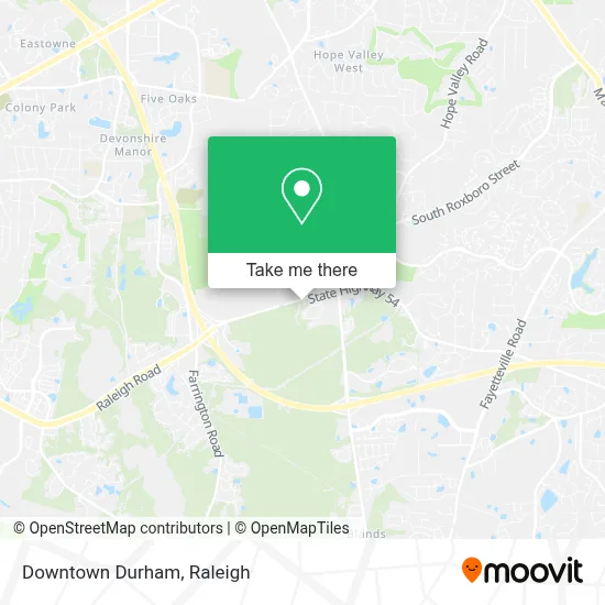 Downtown Durham map