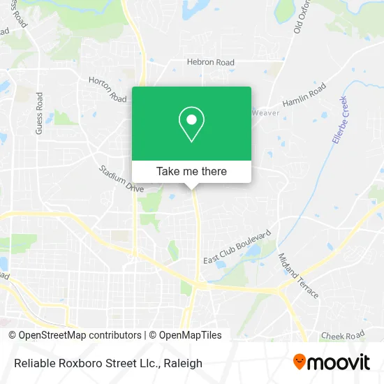 Reliable Roxboro Street Llc. map