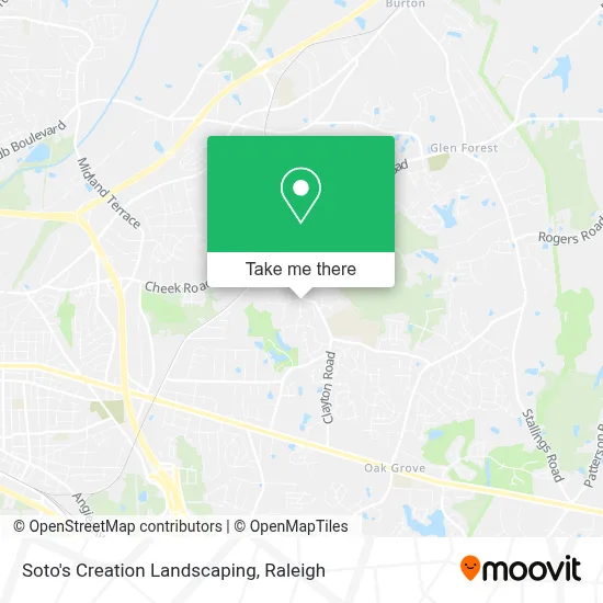 Soto's Creation Landscaping map