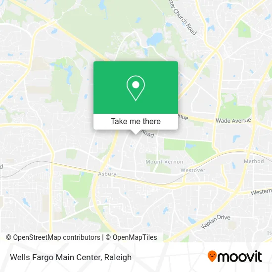 Wells Fargo Main Center map