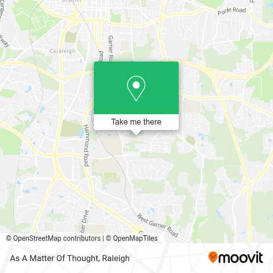 As A Matter Of Thought map